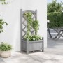 Jardinera con enrejado madera maciza de abeto gris de , Maceteros y jardineras - Ref: Foro24-365483, Precio: 46,98 €, Descuen...