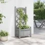 Jardinera con enrejado madera maciza de abeto gris by , Pots and planters - Ref: Foro24-365483, Price: 44,70 €, Discount: %
