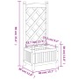 Blumenkasten mit massivem Gitter aus grauer Fichtenholz von , Töpfe und Pflanzgefäße - Ref: Foro24-365483, Preis: 48,90 €, Ra...