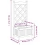 Jardinera con enrejado madera maciza de abeto gris by , Pots and planters - Ref: Foro24-365483, Price: 44,70 €, Discount: %