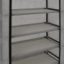 Mueble zapatero con funda de tela gris 58x28x106 cm by vidaXL, Shoe racks and shoe organizers - Ref: Foro24-282430, Price: 26...