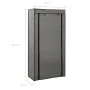 Mueble zapatero con funda de tela gris 58x28x106 cm by vidaXL, Shoe racks and shoe organizers - Ref: Foro24-282430, Price: 26...