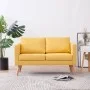 2 seater yellow fabric sofa by vidaXL, Sofas - Ref: Foro24-281361, Price: 288,72 €, Discount: %