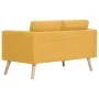 2 seater yellow fabric sofa by vidaXL, Sofas - Ref: Foro24-281361, Price: 288,72 €, Discount: %