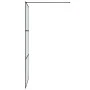Black frosted ESG glass shower screen 100x195 cm by , Shower walls and screens - Ref: Foro24-152112, Price: 169,68 €, Discoun...