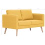 2 seater yellow fabric sofa by vidaXL, Sofas - Ref: Foro24-281361, Price: 293,30 €, Discount: %