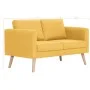 2 seater yellow fabric sofa by vidaXL, Sofas - Ref: Foro24-281361, Price: 288,72 €, Discount: %