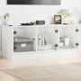 TV-Schrank mit weißen Glastüren 102x37x42 cm von , TV-Möbel - Ref: Foro24-836406, Preis: 68,68 €, Rabatt: %