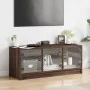 TV-Schrank mit eichenbraunen Glastüren 102x37x42 cm von , TV-Möbel - Ref: Foro24-836412, Preis: 68,46 €, Rabatt: %