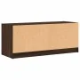 Mueble de TV con puertas de vidrio marrón roble 102x37x42 cm de , Muebles TV - Ref: Foro24-836412, Precio: 68,46 €, Descuento: %