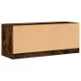 TV-Schrank mit Glastüren aus geräucherter Eiche, 102 x 37 x 42 cm von , TV-Möbel - Ref: Foro24-836410, Preis: 66,66 €, Rabatt: %