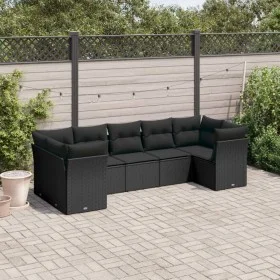 7-piece garden dining set and black synthetic rattan cushions by , Garden sets - Ref: Foro24-3249954, Price: 456,81 €, Discou...