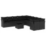 11-teiliges Gartensofa-Set und schwarze synthetische Rattankissen von , Gartensets - Ref: Foro24-3250084, Preis: 665,55 €, Ra...