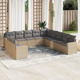 11-piece garden sofa set with beige synthetic rattan cushions by , Modular outdoor sofas - Ref: Foro24-3251526, Price: 821,11...