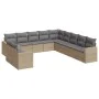 11-piece garden sofa set with beige synthetic rattan cushions by , Modular outdoor sofas - Ref: Foro24-3251526, Price: 821,11...