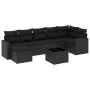 8-piece garden sofa set and black synthetic rattan cushions by , Modular outdoor sofas - Ref: Foro24-3251622, Price: 507,76 €...