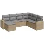 7-piece garden sofa set and beige synthetic rattan cushions by , Modular outdoor sofas - Ref: Foro24-3251636, Price: 477,47 €...