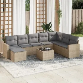 9-piece garden sofa set with beige synthetic rattan cushions by , Modular outdoor sofas - Ref: Foro24-3251706, Price: 581,28 ...