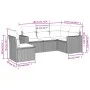 Garden sofa set with cushions 5 pieces beige synthetic rattan by , Garden sets - Ref: Foro24-3218959, Price: 331,84 €, Discou...