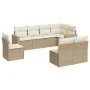 Garden sofa set with beige cushions 8 pcs PE rattan by , Garden sets - Ref: Foro24-3219058, Price: 538,32 €, Discount: %