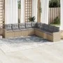 9-piece garden sofa set with beige synthetic rattan cushions by , Garden sets - Ref: Foro24-3219079, Price: 549,86 €, Discoun...