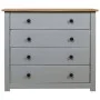 Armario auxiliar madera de pino Panamá Range gris 80x40x73 cm de vidaXL, Aparadores - Ref: Foro24-282659, Precio: 151,69 €, D...