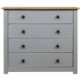 Beistellschrank Panama Range aus grauem Kiefernholz, 80 x 40 x 73 cm von vidaXL, Sideboards - Ref: Foro24-282659, Preis: 154,...