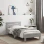Cama con cabecero madera de ingeniería gris Sonoma 75x190 cm de , Camas y somieres - Ref: Foro24-838573, Precio: 79,82 €, Des...