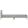 Cama con cabecero madera de ingeniería gris Sonoma 75x190 cm de , Camas y somieres - Ref: Foro24-838573, Precio: 79,82 €, Des...