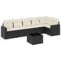 7-piece garden dining set and black synthetic rattan cushions by , Garden sets - Ref: Foro24-3218986, Price: 421,87 €, Discou...