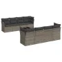 Set de muebles de jardín 9 pzas y cojines ratán sintético gris de , Conjuntos de jardín - Ref: Foro24-3217310, Precio: 527,48...