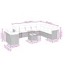 11-teiliges Gartensofa-Set mit beigen synthetischen Rattankissen von , Gartensets - Ref: Foro24-3249708, Preis: 702,57 €, Rab...