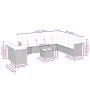 11-teiliges Gartensofa-Set mit beigen synthetischen Rattankissen von , Gartensets - Ref: Foro24-3249708, Preis: 692,94 €, Rab...