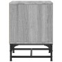 Mesitas noche con puertas vidrio 2 uds gris Sonoma 35x37x50 cm de , Mesitas de noche - Ref: Foro24-836529, Precio: 52,72 €, D...