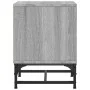 Mesitas noche con puertas vidrio 2 uds gris Sonoma 35x37x50 cm de , Mesitas de noche - Ref: Foro24-836529, Precio: 52,25 €, D...