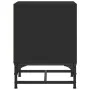 Mesita de noche con puerta de vidrio negro 35x37x50 cm de , Mesitas de noche - Ref: Foro24-836520, Precio: 28,29 €, Descuento: %