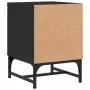 Mesita de noche con puerta de vidrio negro 35x37x50 cm de , Mesitas de noche - Ref: Foro24-836520, Precio: 28,29 €, Descuento: %