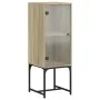 Auxiliary cabinet with Sonoma oak glass door 35x37x100 cm by , Sideboards - Ref: Foro24-836555, Price: 51,28 €, Discount: %