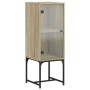 Beistellschrank mit Glastür aus Sonoma-Eiche 35x37x100 cm von , Sideboards - Ref: Foro24-836555, Preis: 51,28 €, Rabatt: %