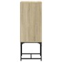 Beistellschrank mit Glastür aus Sonoma-Eiche 35x37x100 cm von , Sideboards - Ref: Foro24-836555, Preis: 51,28 €, Rabatt: %