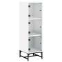 Aparador con puertas de vidrio blanco 35x37x120 cm | Foro24.es | Tu tienda online para hogar, jardín y más Foro24.es