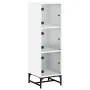 Sideboard with white glass doors 35x37x120 cm by , Sideboards - Ref: Foro24-836560, Price: 68,59 €, Discount: %