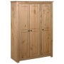 Armario de 3 puertas madera pino Panamá Range 118x50x171,5 cm de vidaXL, Armarios roperos - Ref: Foro24-282661, Precio: 540,9...