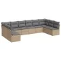 Garden sofa set with beige cushions 10 pieces synthetic rattan by , Garden sets - Ref: Foro24-3249928, Price: 589,19 €, Disco...