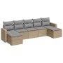 7-piece garden sofa set and beige synthetic rattan cushions by , Modular outdoor sofas - Ref: Foro24-3251676, Price: 445,98 €...