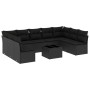 Garden sofa set 10 pieces with black synthetic rattan cushions by , Garden sets - Ref: Foro24-3249914, Price: 583,70 €, Disco...
