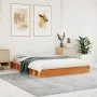 Bettgestell aus massivem, wachsbraunem Kiefernholz, 120 x 190 cm von , Betten und Lattenroste - Ref: Foro24-844434, Preis: 11...
