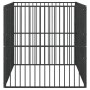 Hundelaufstall mit 4 schwarz verzinkten Stahlplatten von , Hundehütten - Ref: Foro24-172209, Preis: 106,41 €, Rabatt: %
