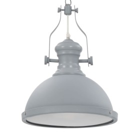 Gray round E27 ceiling lamp by vidaXL, Lamps - Ref: Foro24-281625, Price: 60,19 €, Discount: %