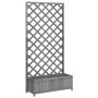 Pflanzgefäß mit Gitter aus massivem grauem Tannenholz von , Töpfe und Pflanzgefäße - Ref: Foro24-365480, Preis: 100,67 €, Rab...